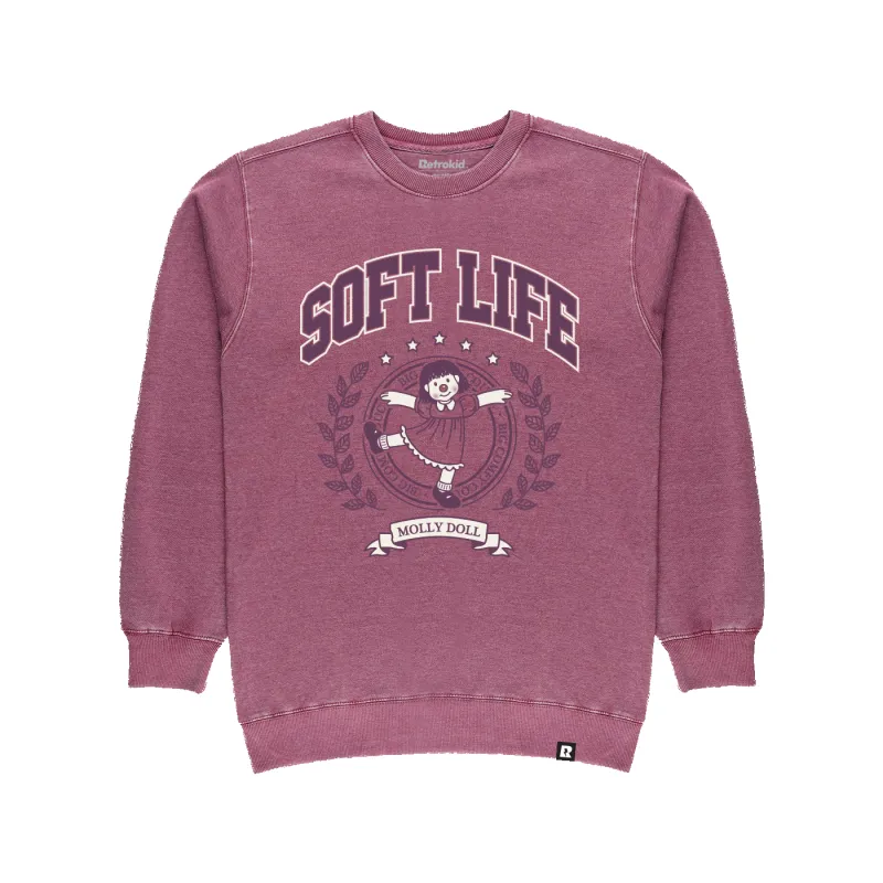 Big Comfy Couch Soft Life Crew - Vintage Berry sold by RetroKid