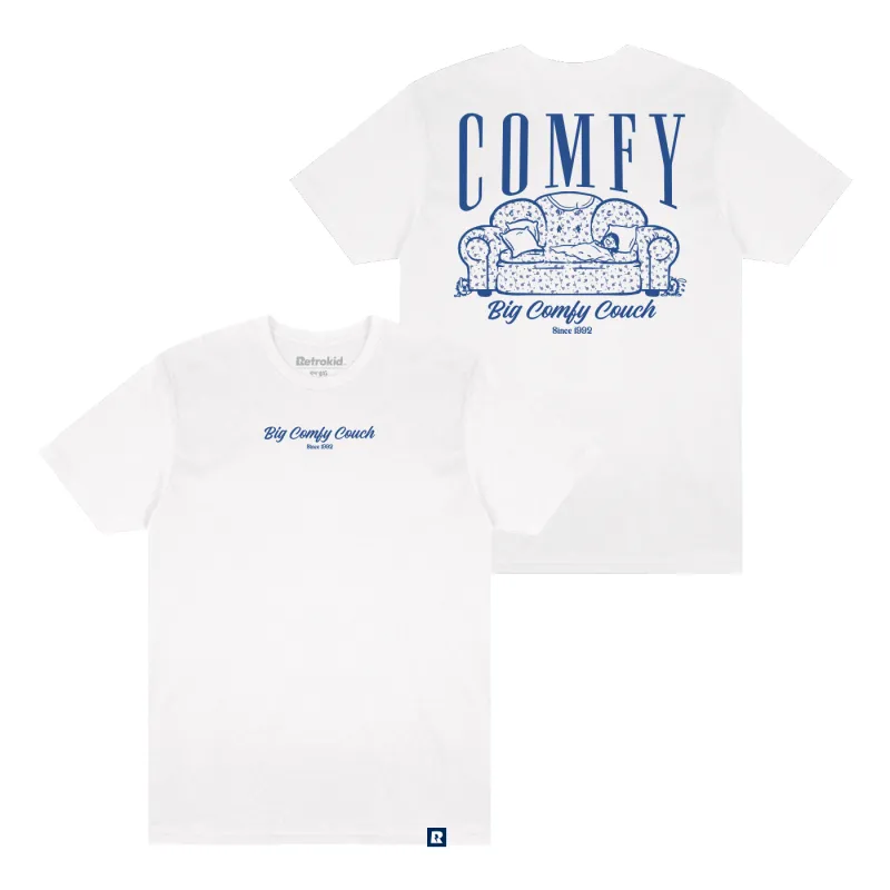 Big Comfy Couch Comfy T-shirt - White sold by RetroKid