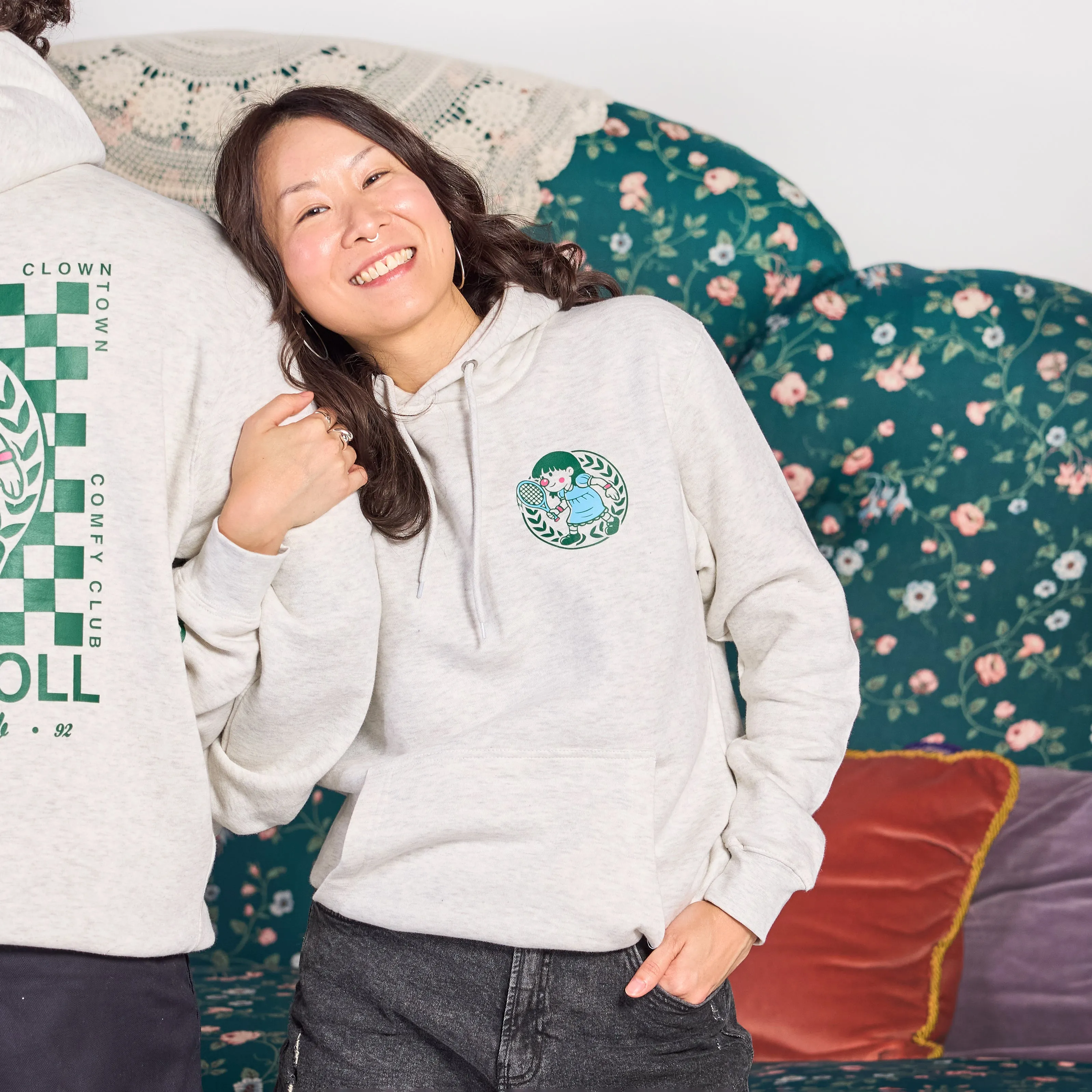 Big Comfy Couch Comfy Club Hoodie - Heather Oatmeal sold by RetroKid product image thumbnail 4