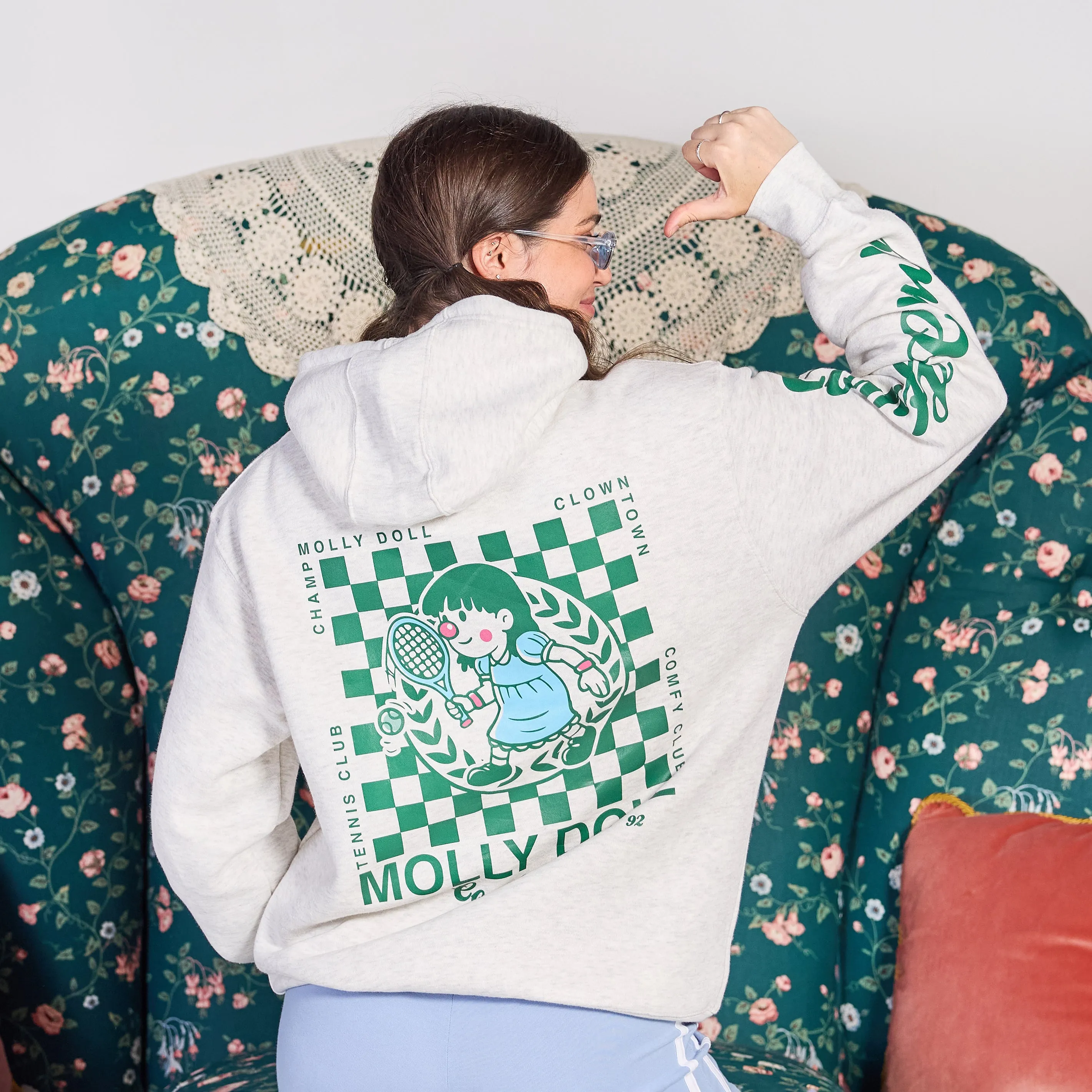 Big Comfy Couch Comfy Club Hoodie - Heather Oatmeal sold by RetroKid product image thumbnail 2