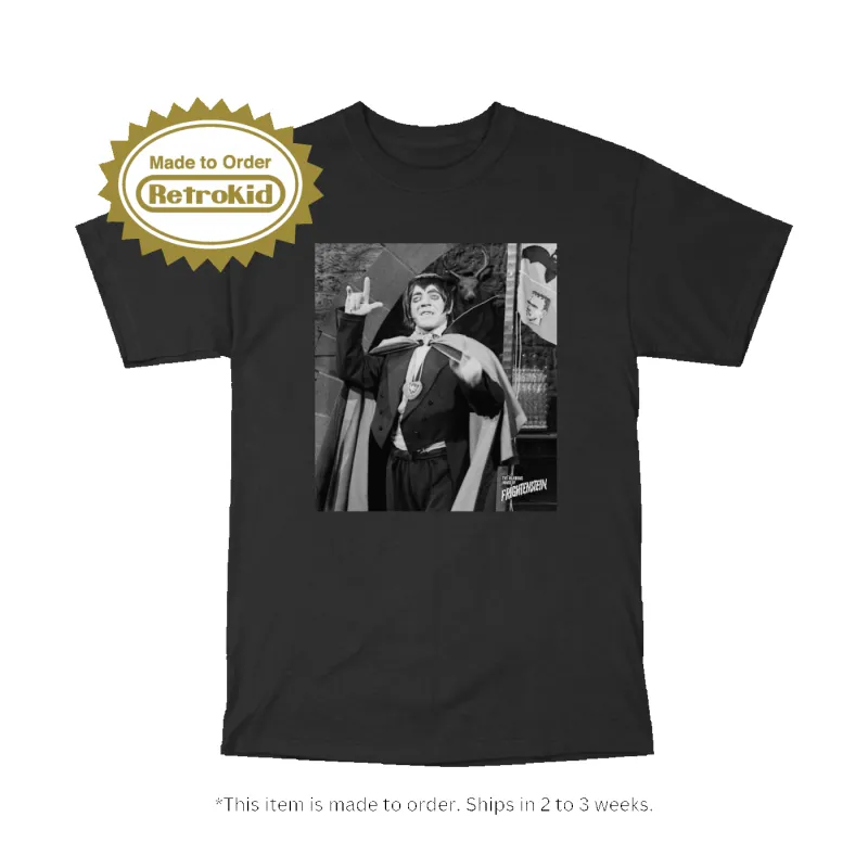 Hilarious House of Frightenstein Count T-Shirt - Black [Made to Order] sold by RetroKid