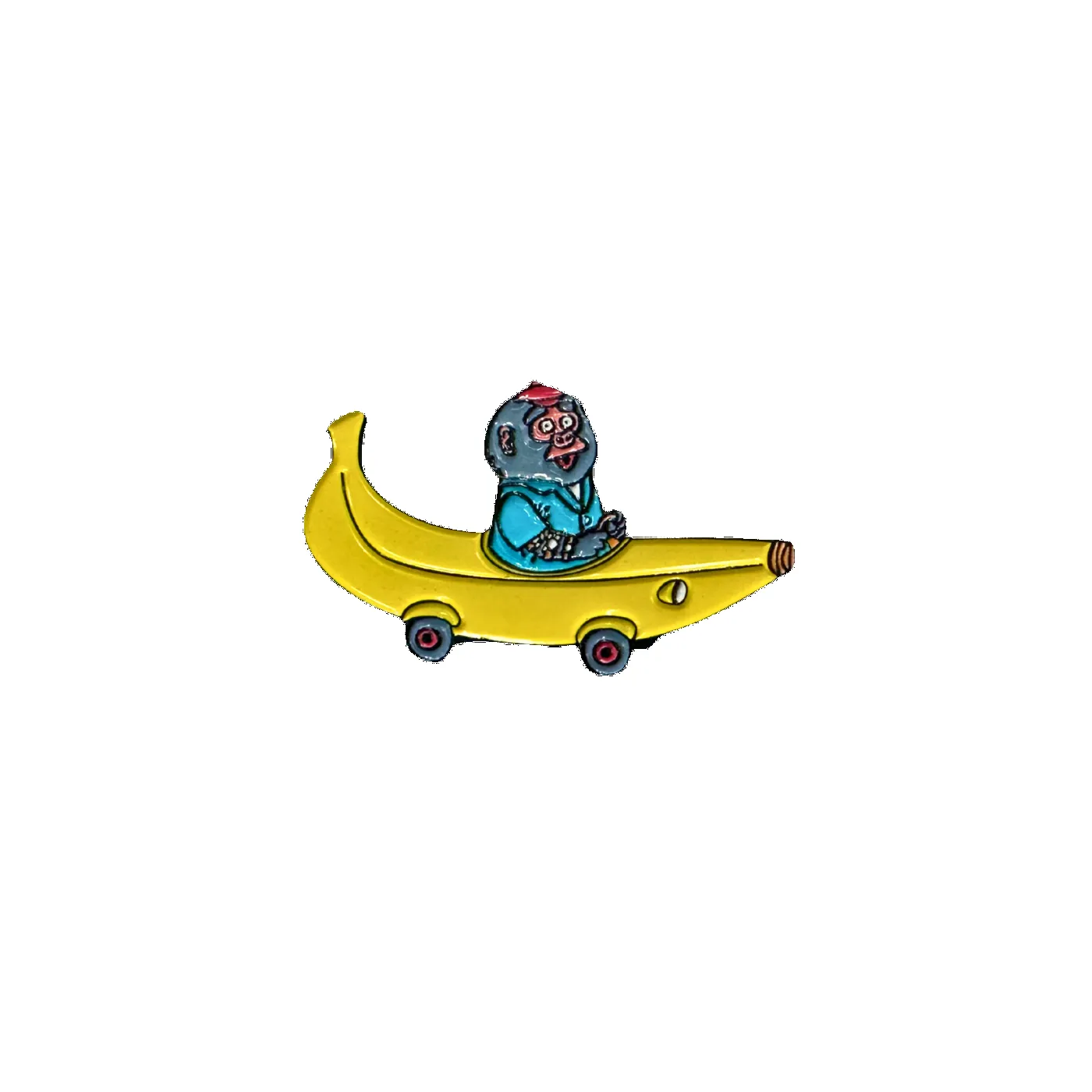 Richard Scarry Banana Car Enamel Pin sold by RetroKid
