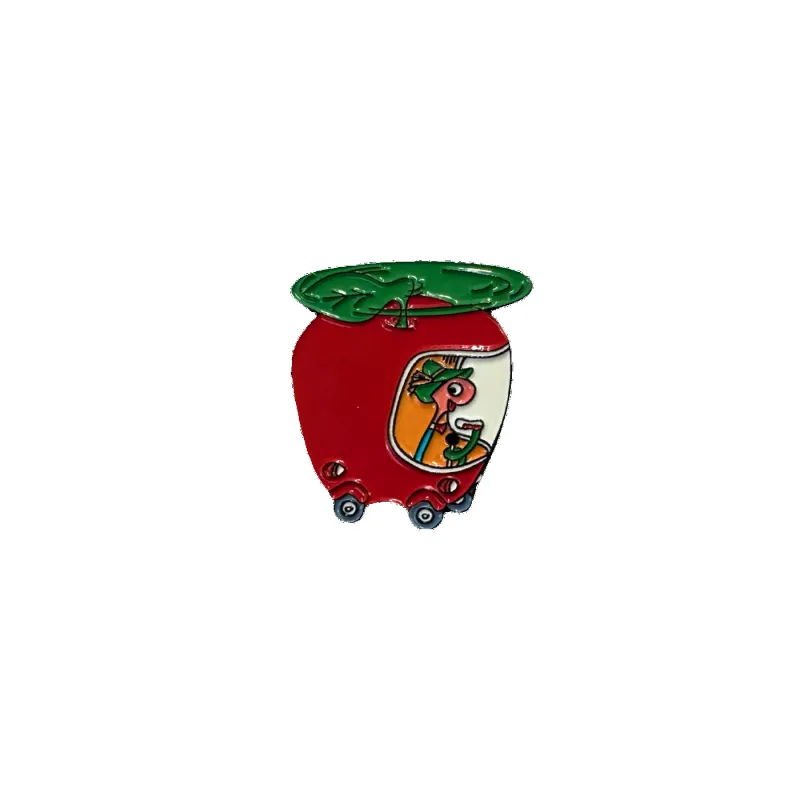 Richard Scarry Apple Car Enamel Pin sold by RetroKid