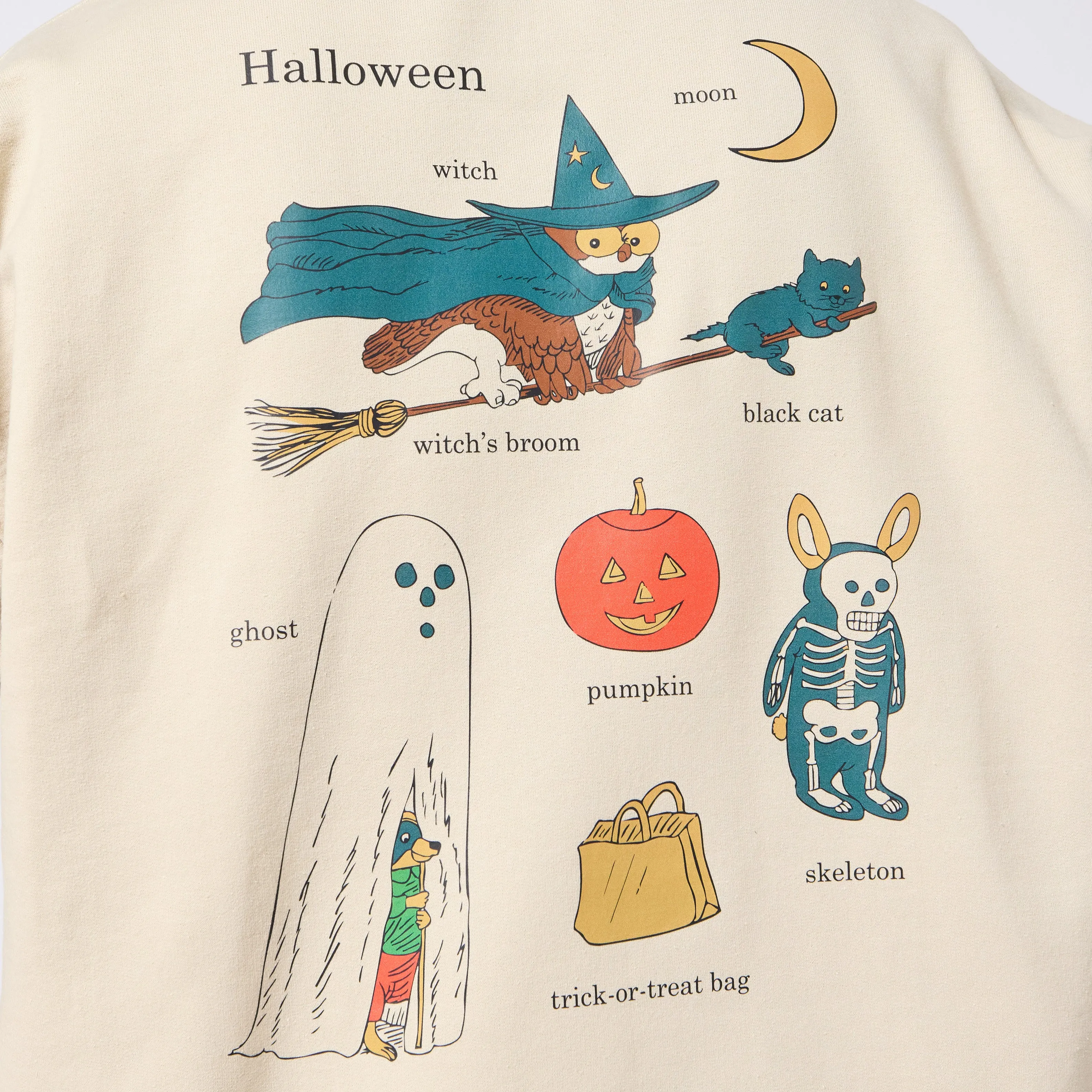 Richard Scarry Halloween Crewneck - Sand sold by RetroKid product image thumbnail 3