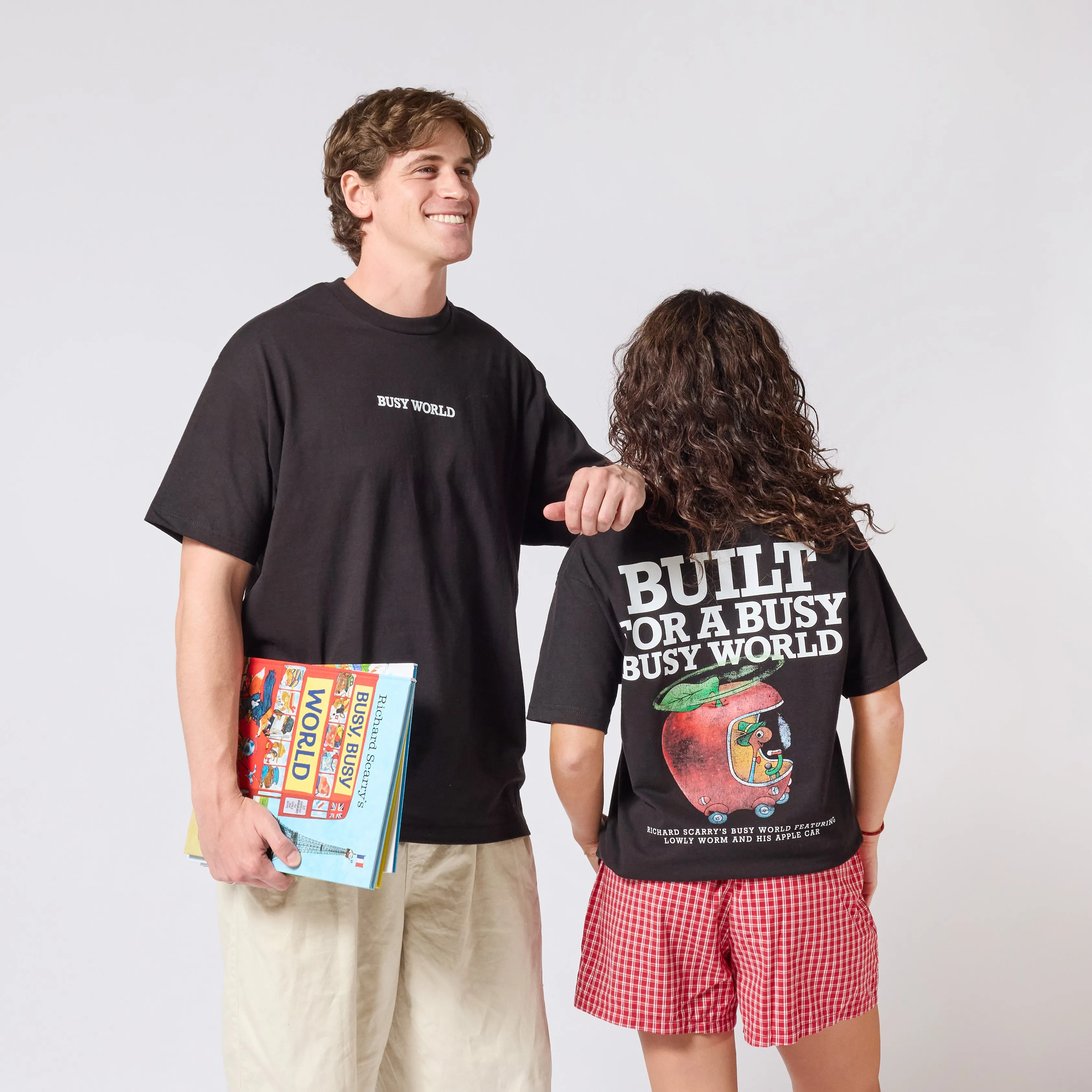 Richard Scarry Busy World T-shirt - Black sold by RetroKid product image thumbnail 2