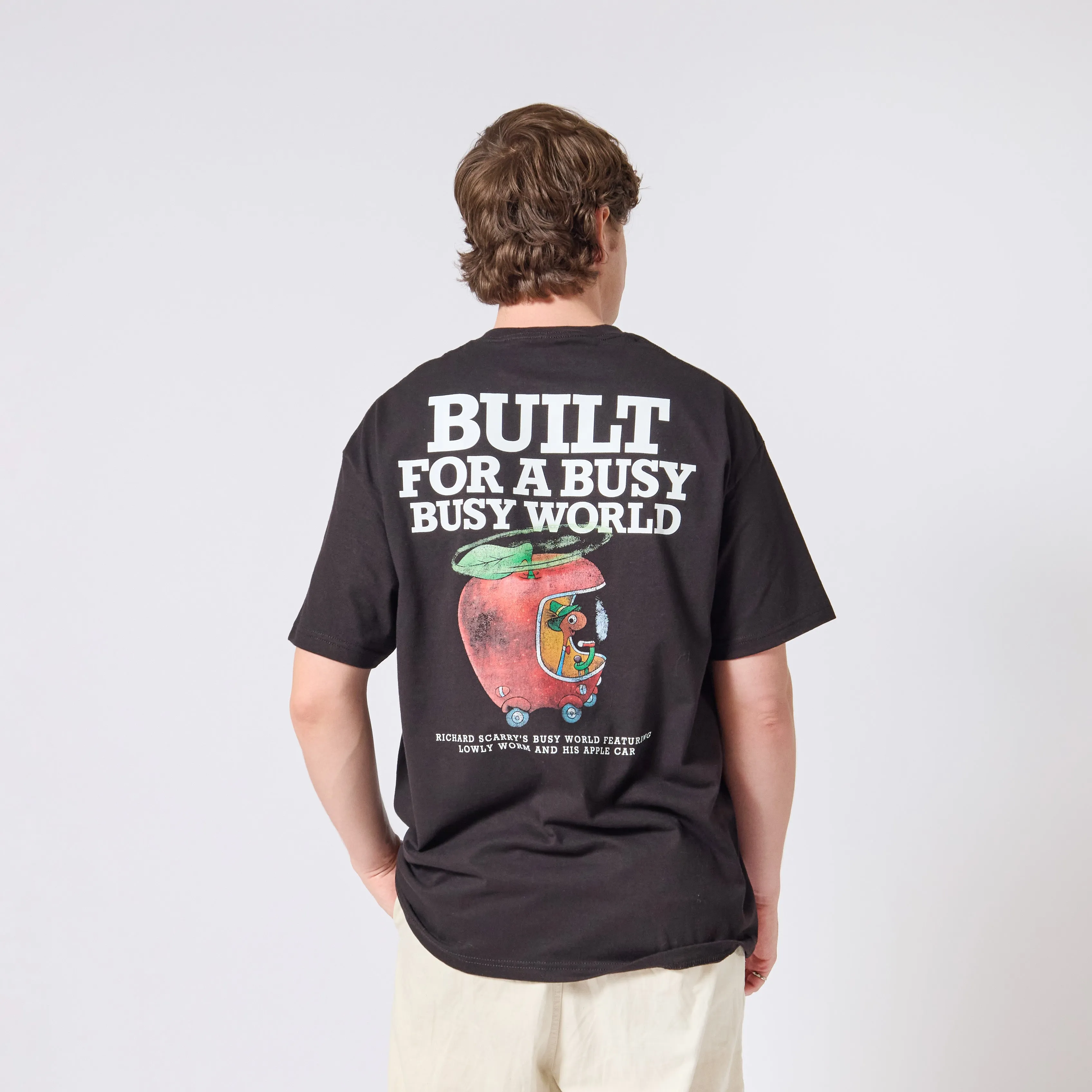 Richard Scarry Busy World T-shirt - Black sold by RetroKid product image thumbnail 3