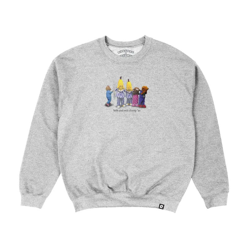 Bananas in Pyjamas Hide and Seek Crewneck - Grey sold by RetroKid