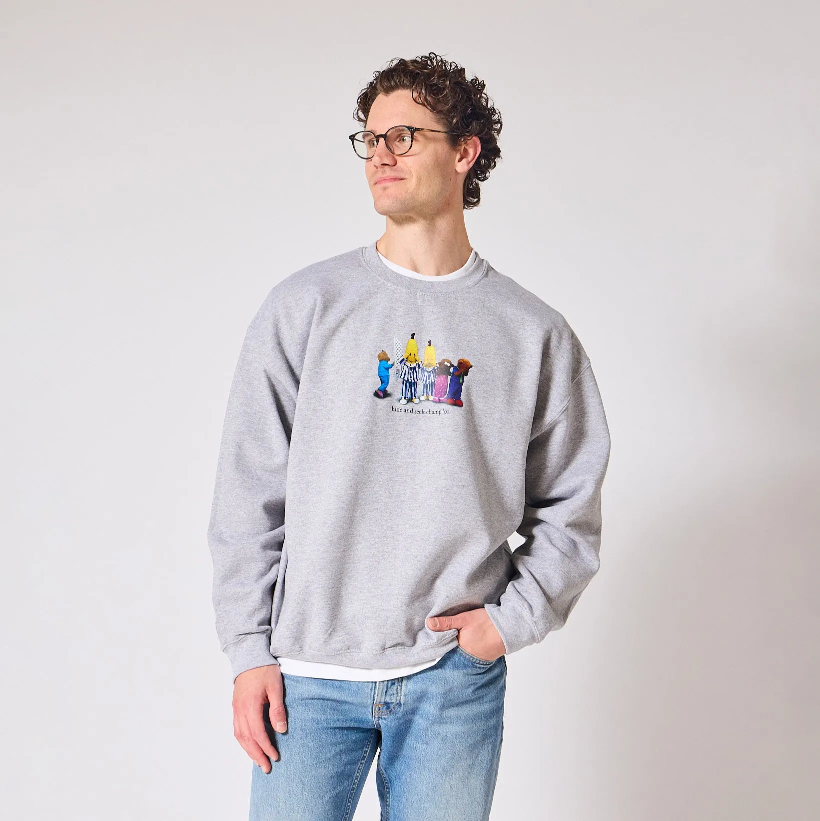 Bananas in Pyjamas Hide and Seek Crewneck - Grey sold by RetroKid product image thumbnail 5