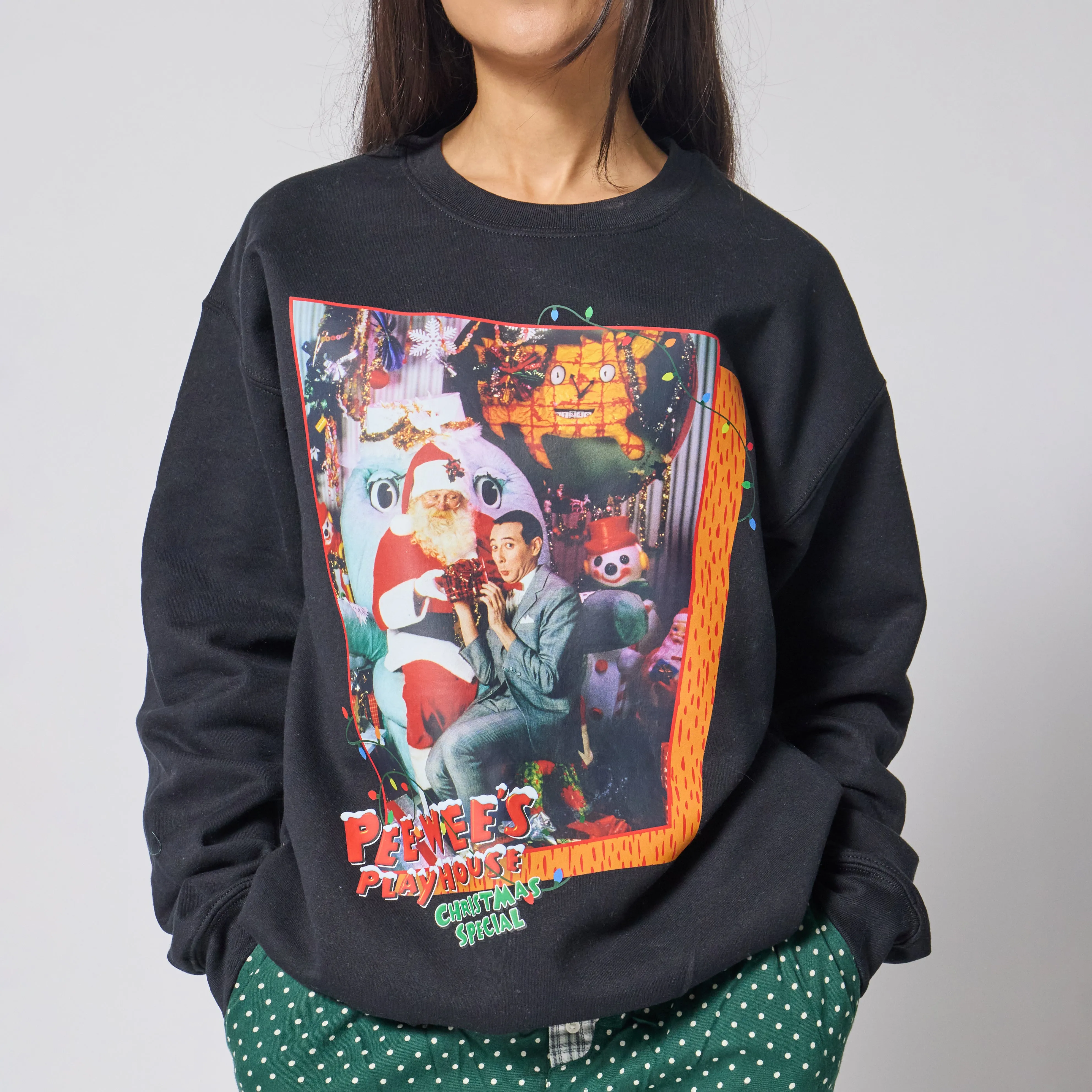 Pee-wee's Playhouse Christmas Special Crewneck - Black sold by RetroKid product image thumbnail 3