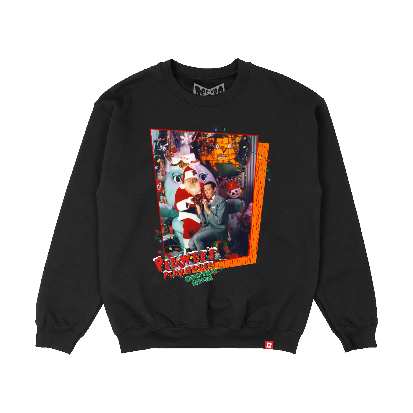 Pee-wee's Playhouse Christmas Special Crewneck - Black sold by RetroKid