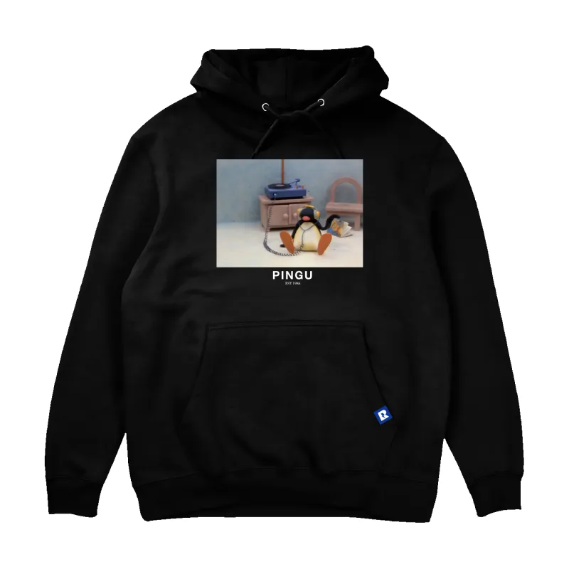 Pingu Chill Hoodie - Black made by RetroKid