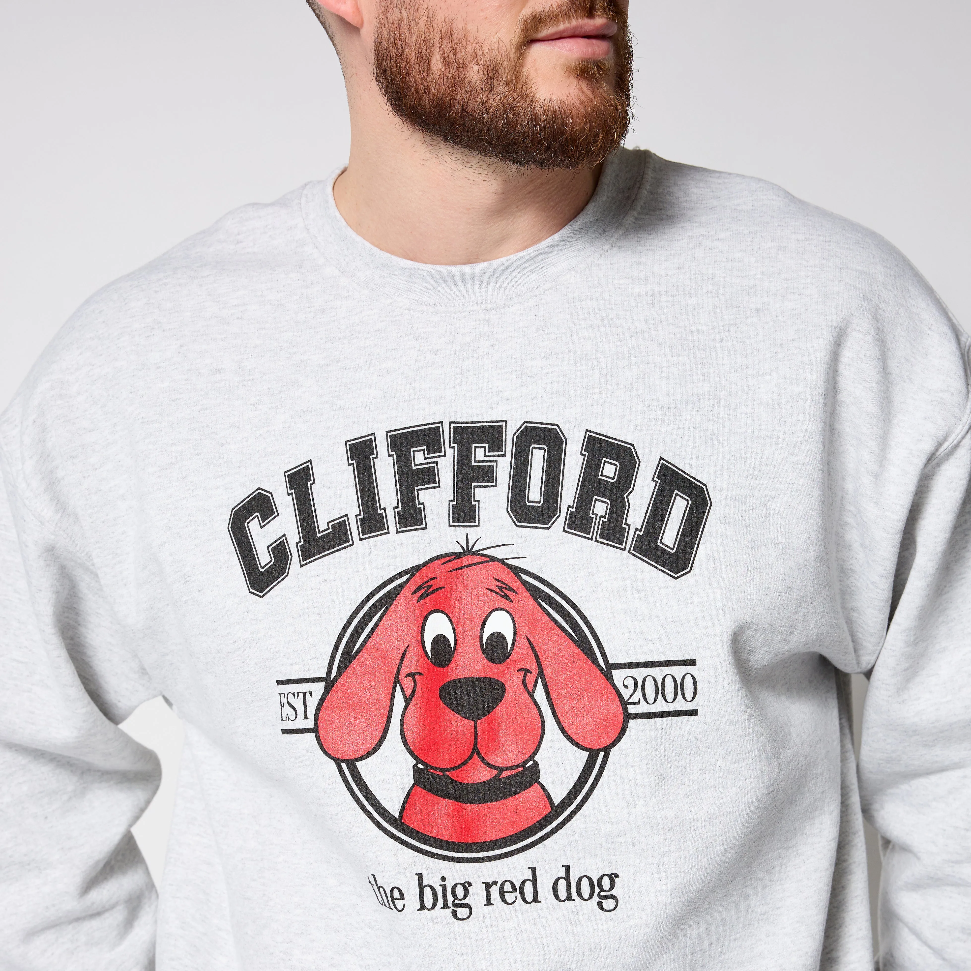 Clifford The Big Red Dog Classic Crewneck - Grey sold by RetroKid product image thumbnail 4