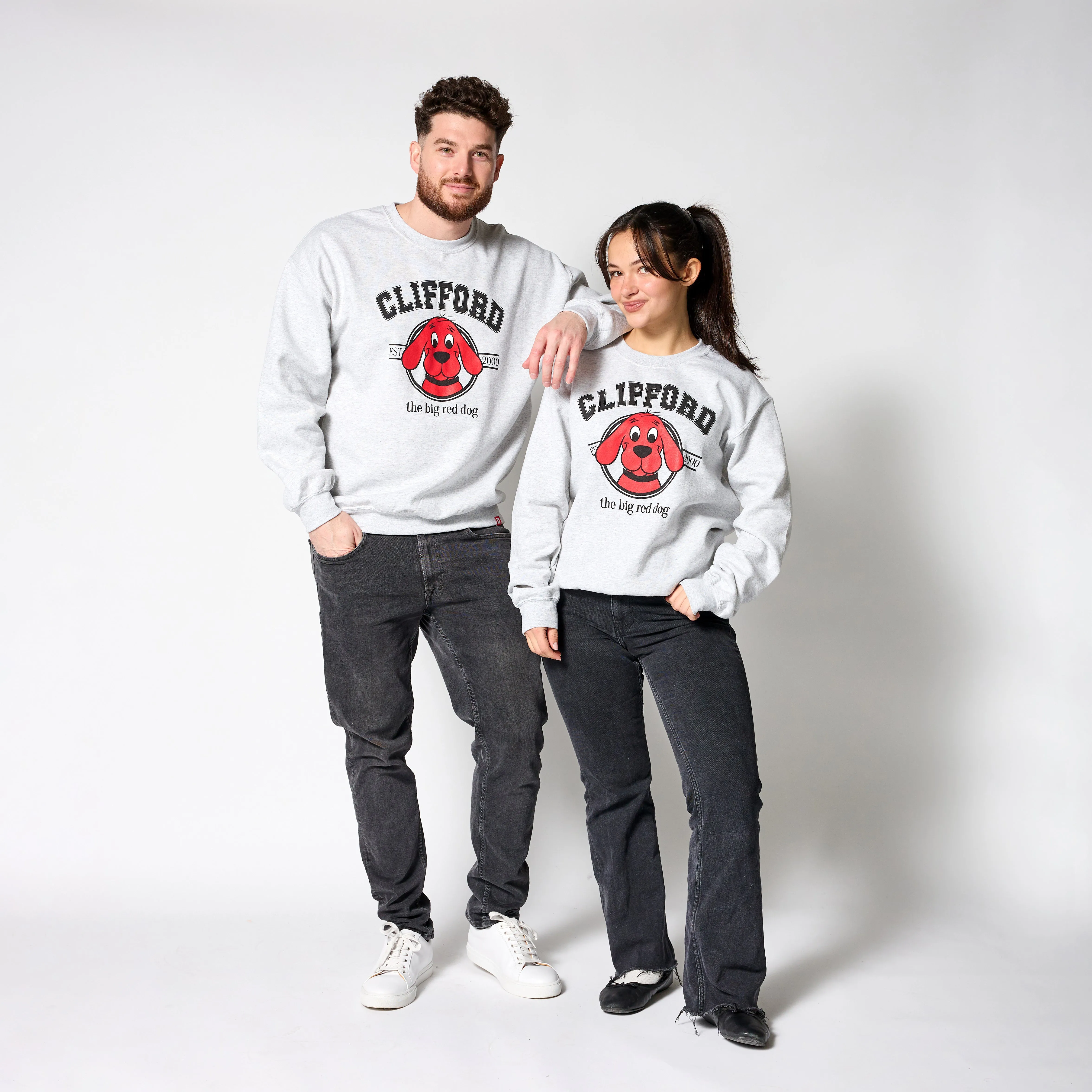 Clifford The Big Red Dog Classic Crewneck - Grey sold by RetroKid product image thumbnail 2