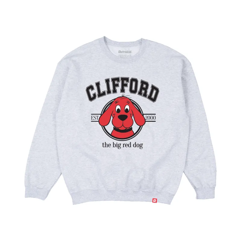 Clifford The Big Red Dog Classic Crewneck - Grey made by RetroKid