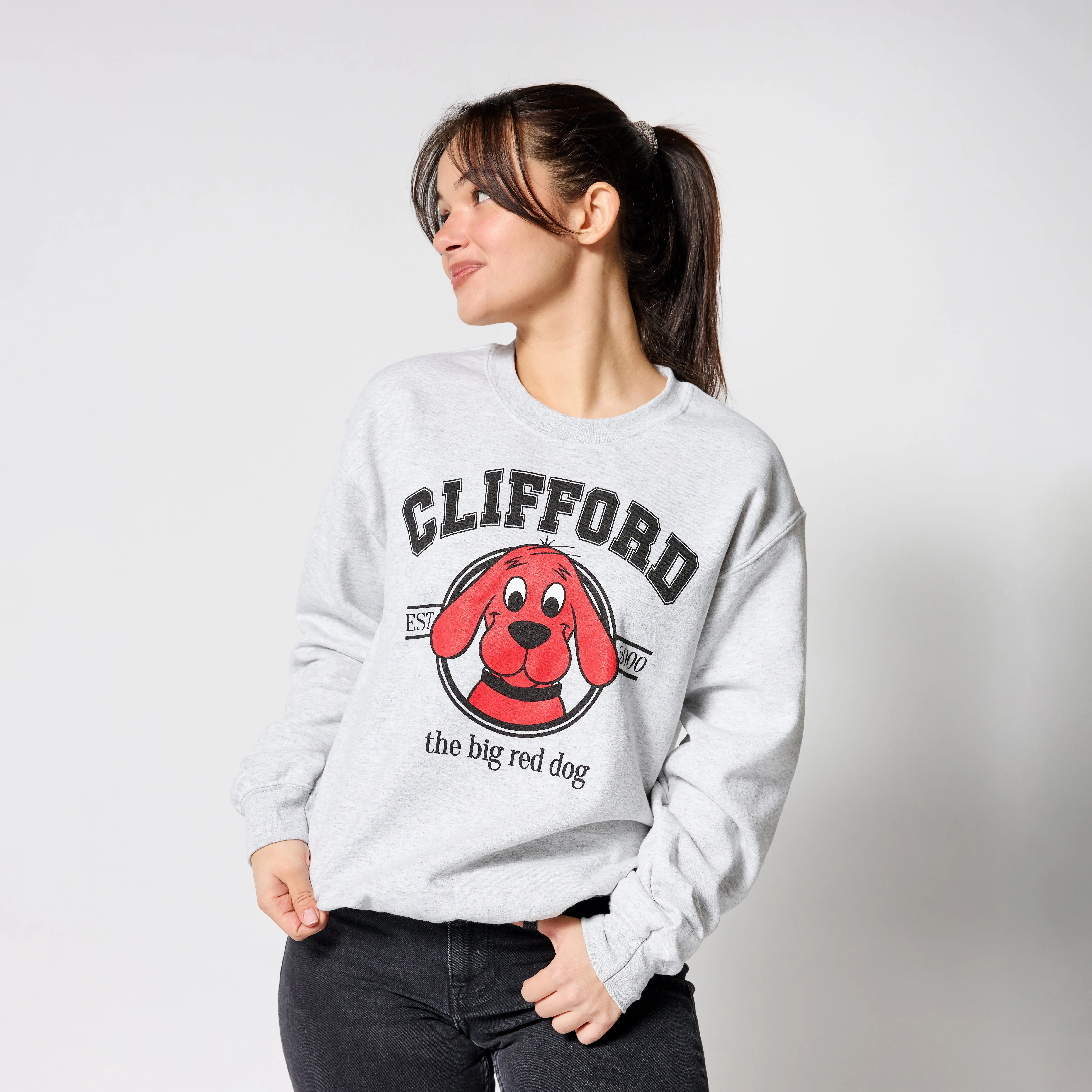 Clifford The Big Red Dog Classic Crewneck - Grey sold by RetroKid product image thumbnail 3