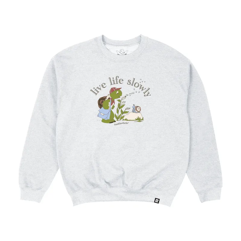 Nelvana Franklin The Turtle Crewneck - Ash Grey made by RetroKid