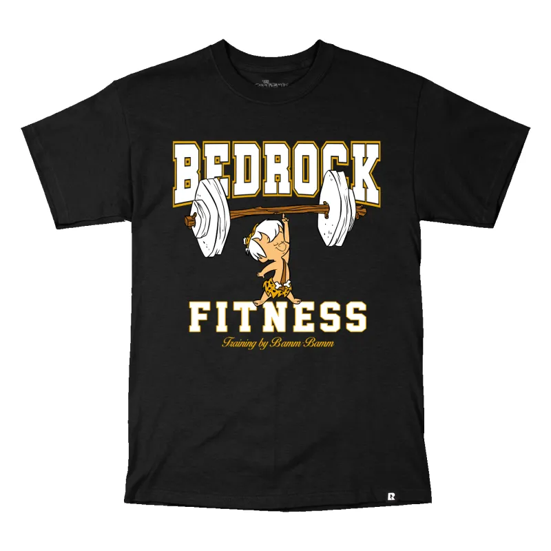 Flintstones Bedrock Fitness T-Shirt - Black made by RetroKid