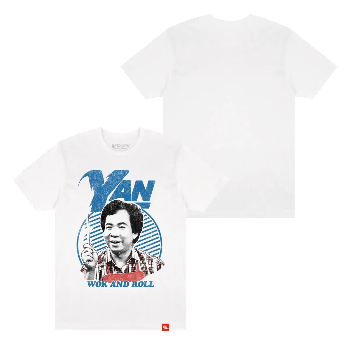Wok With Yan Wok & Roll T-Shirt - White sold by RetroKid product image thumbnail 5