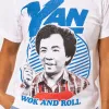 Wok With Yan Wok & Roll T-Shirt - White sold by RetroKid