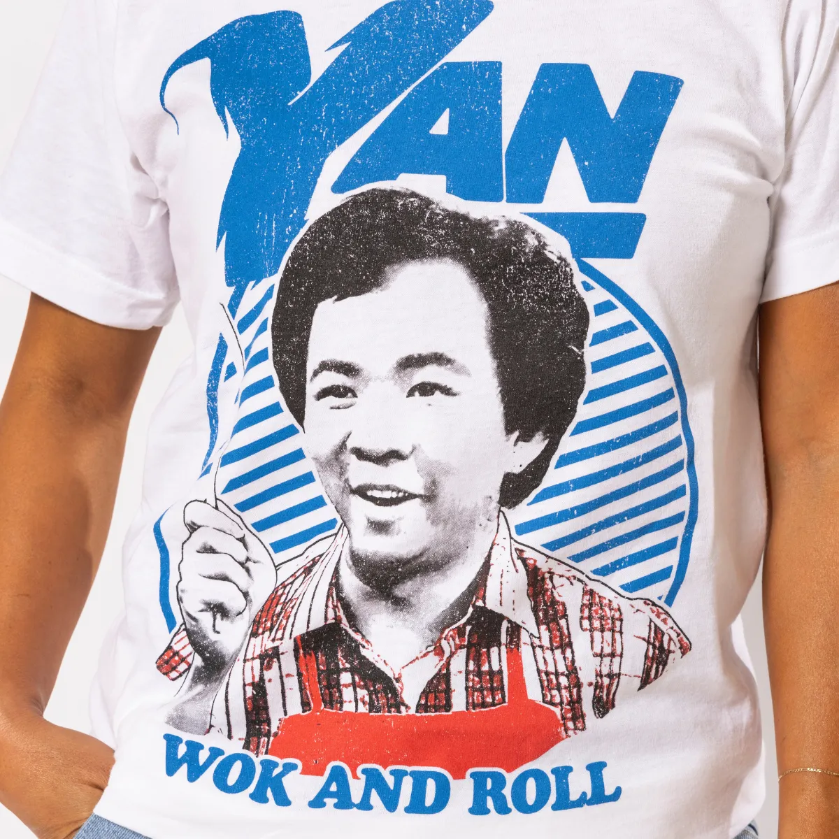 Wok With Yan Wok & Roll T-Shirt - White sold by RetroKid product image thumbnail 4