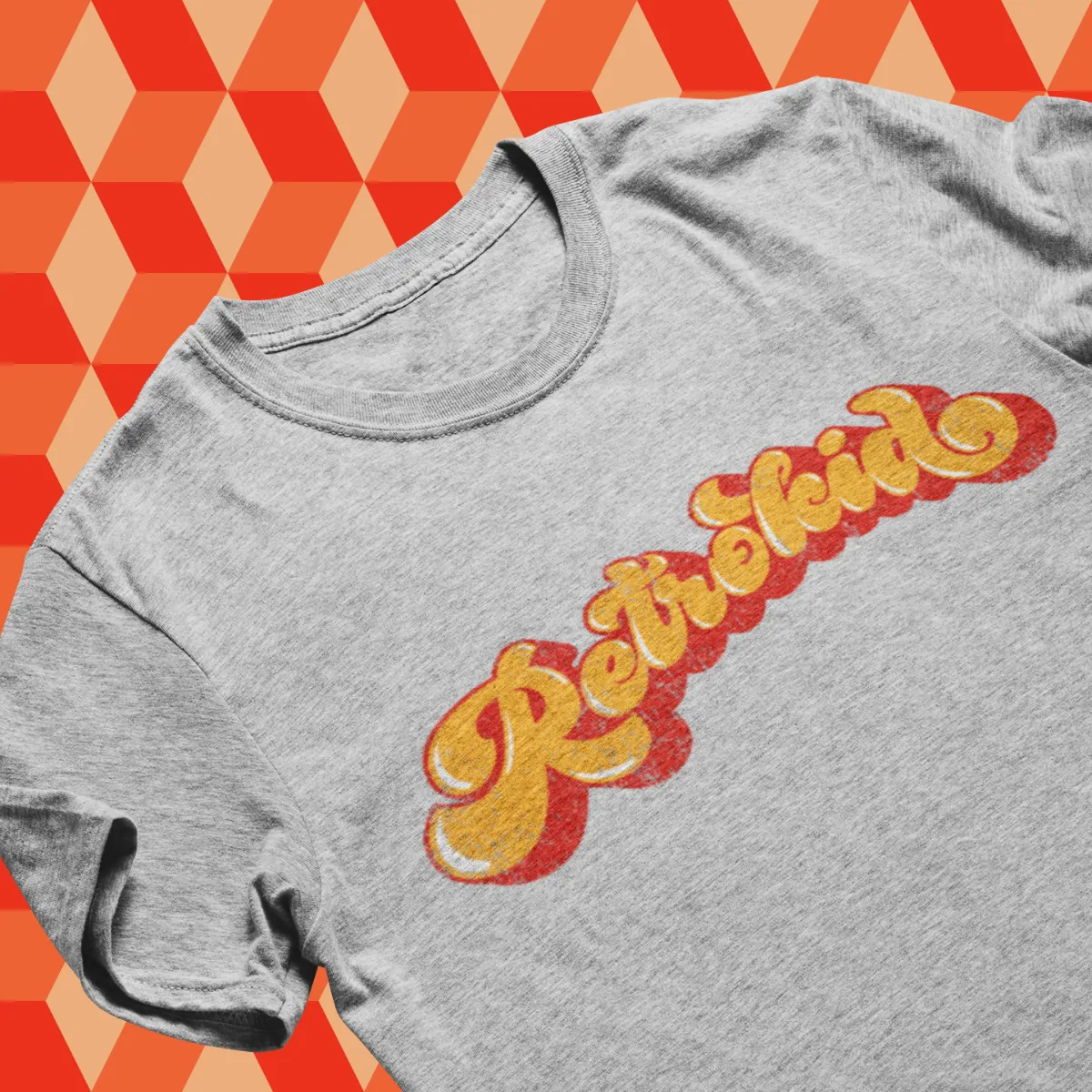 Retrokid Originals Groove T-Shirt - Heathered Grey sold by RetroKid product image thumbnail 2