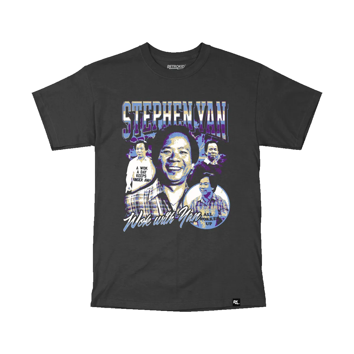Wok With Yan Hard Wok T-Shirt - Black sold by RetroKid