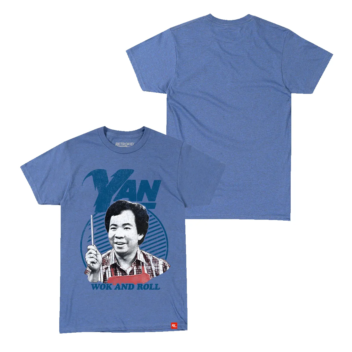 Wok With Yan Wok & Roll T-Shirt - Heather Royal sold by RetroKid product image thumbnail 5