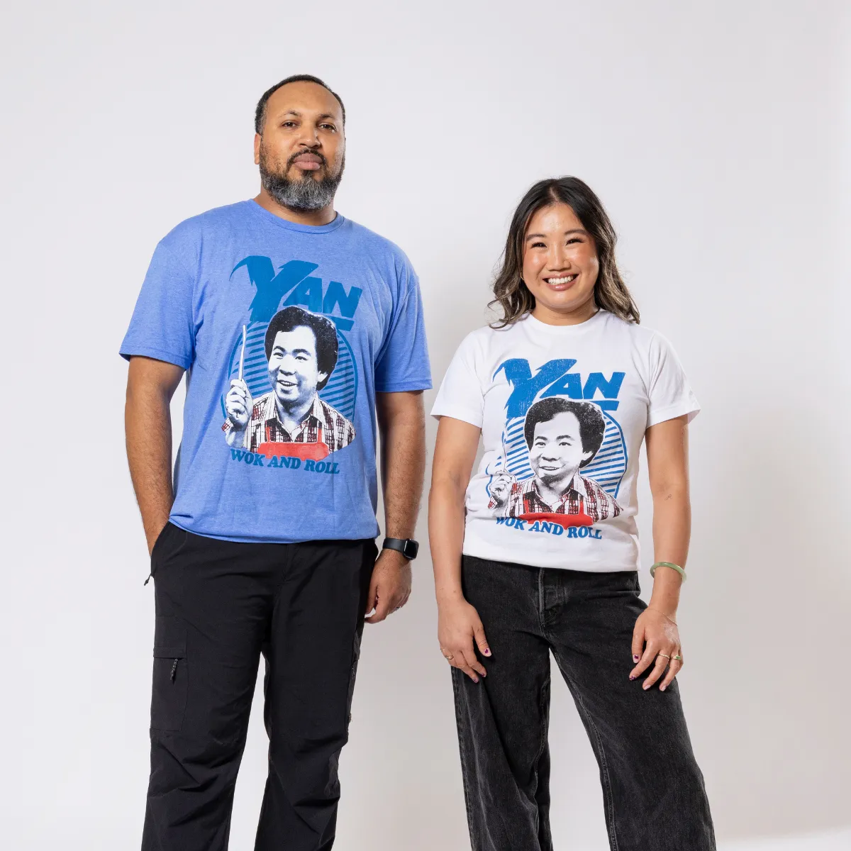 Wok With Yan Wok & Roll T-Shirt - Heather Royal sold by RetroKid product image thumbnail 4