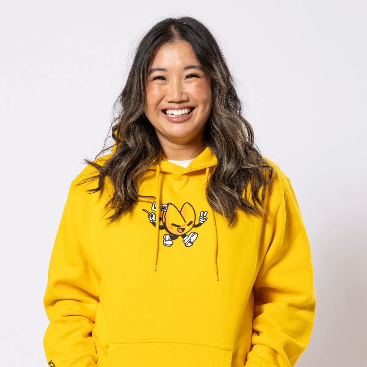 Wok With Yan Good Fortune Hoodie - Canary sold by RetroKid product image thumbnail 3