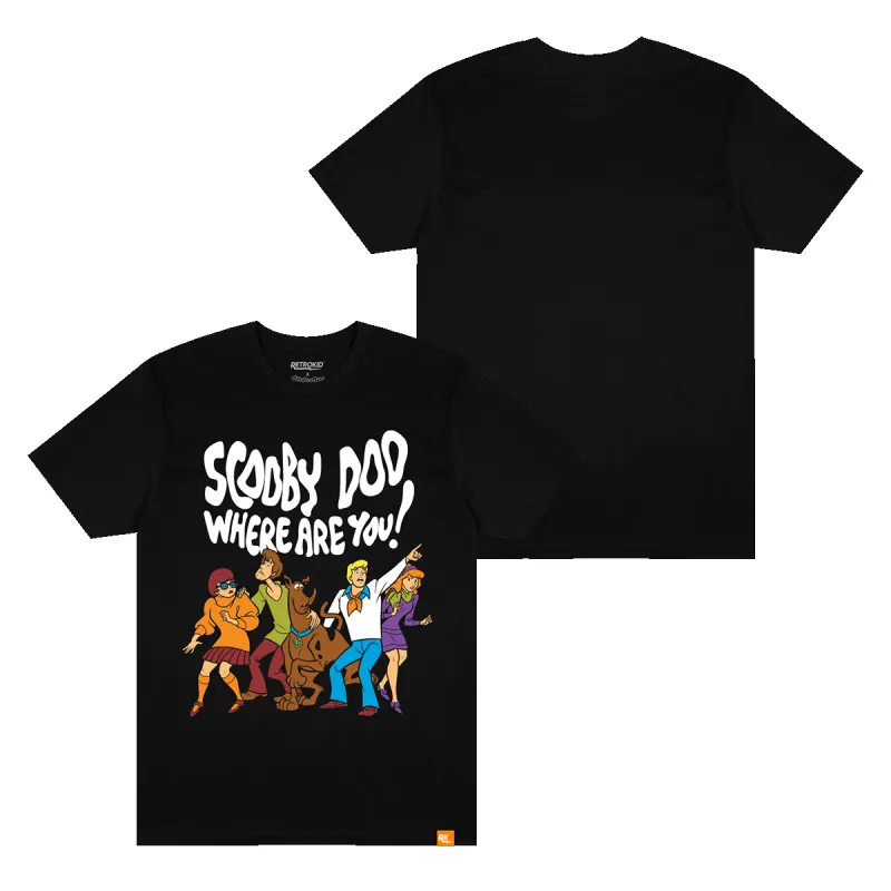 Scooby Doo Where Are You T-Shirt - Black sold by RetroKid