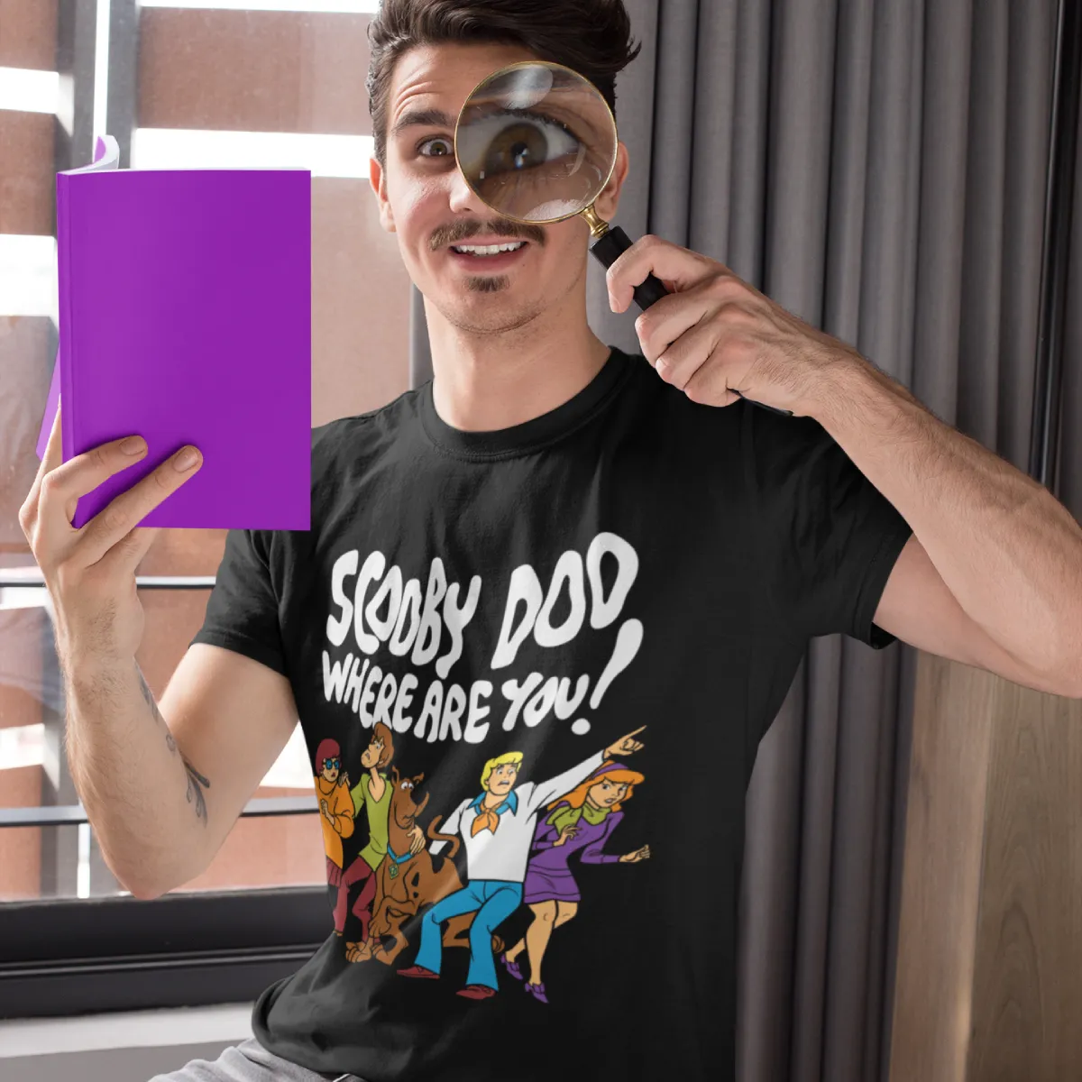 Scooby Doo Where Are You T-Shirt - Black sold by RetroKid product image thumbnail 2