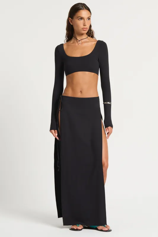 Halle Long Sleeve Crop sold by Bond-Eye