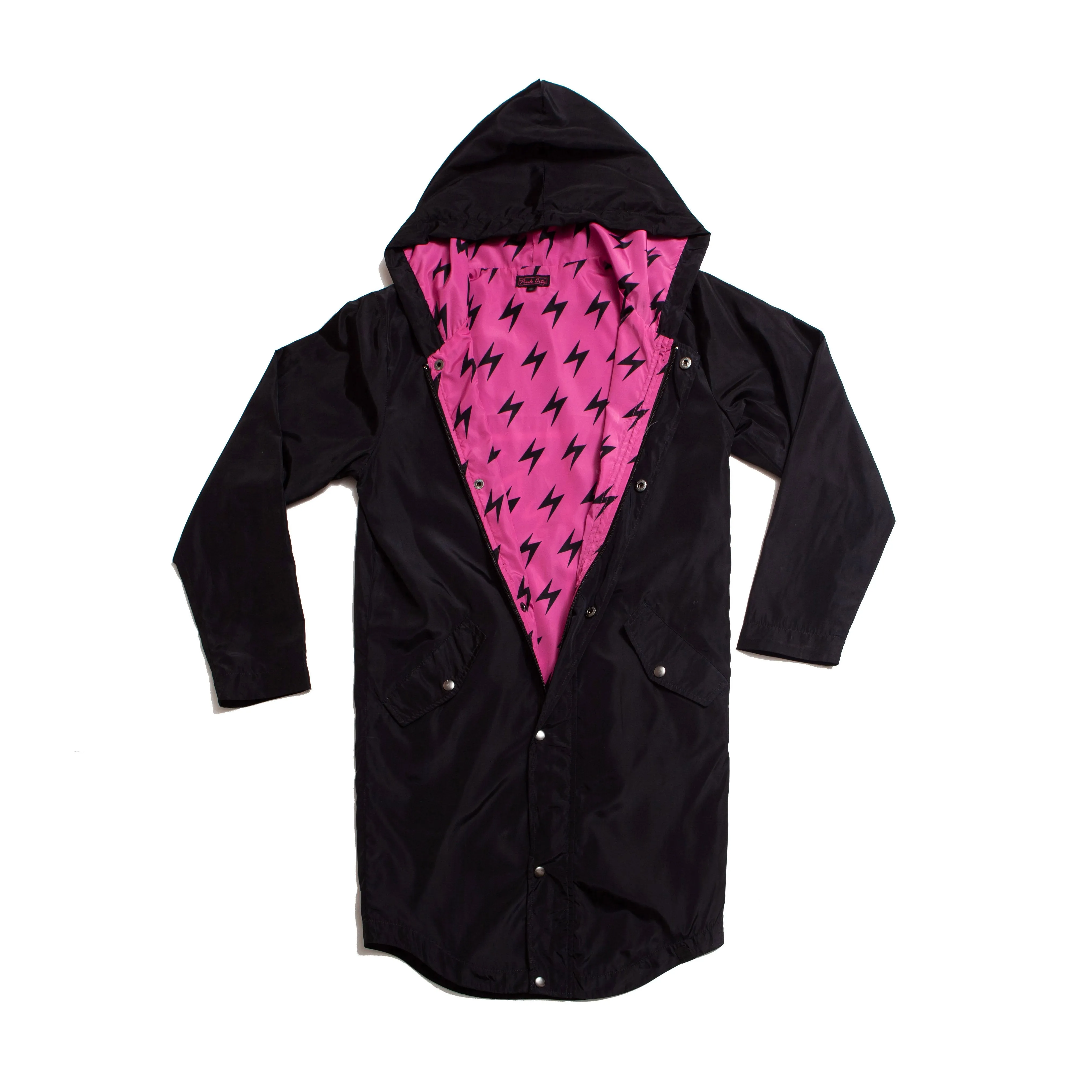 "NEON" rain coat sold by Pink City