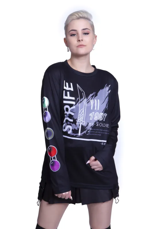 "STRIFE" long sleeve sold by Pink City