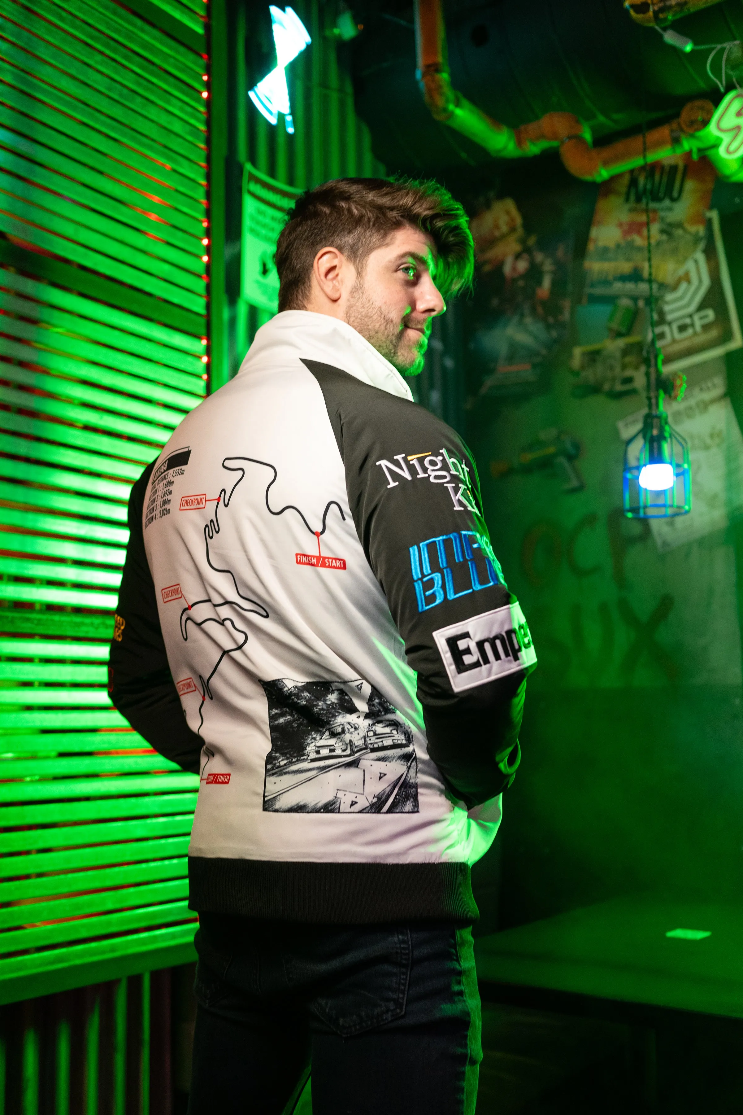 "DRIFT" racer jacket sold by Pink City product image thumbnail 4