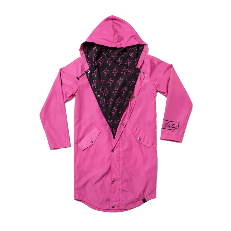 "STORM" rain coat (pink) sold by Pink City