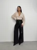 **PRE-ORDER** Lucy Oversize Linen Shirt In Stone sold by Vivichi