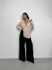 **PRE-ORDER** Lucy Oversize Linen Shirt In Stone sold by Vivichi