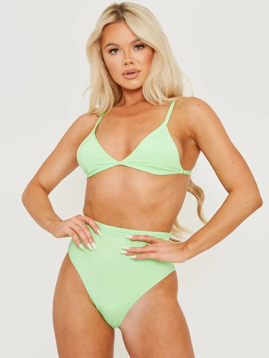 Loren Seam Detail High Waist Bikini Bottoms In Green sold by Vivichi product image thumbnail 2