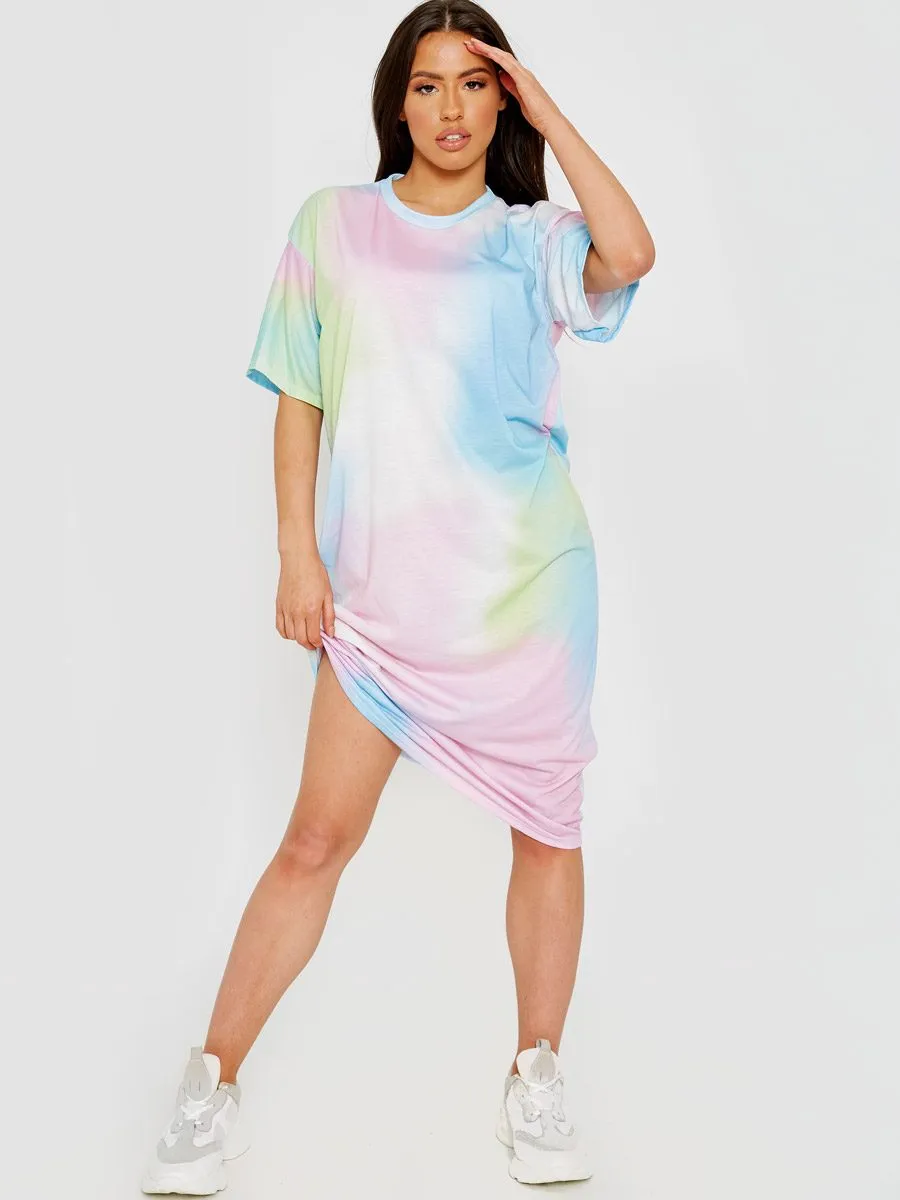 Paris Tie-Dye Midi Dress In Multi sold by Vivichi product image thumbnail 4