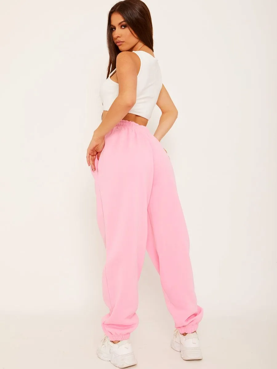 Barbara Oversized Fleeced Joggers In Pink sold by Vivichi product image thumbnail 2