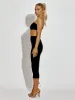 Chelsie Plain Bandeau Crop Top & Midi Skirt Co-ord In Black sold by Vivichi