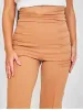 Jannah Pleated Panel High Waist Trouser In Camel sold by Vivichi