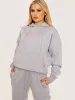 Haley Oversized Hoodie & Jogger Fleeced Co-ord In Grey sold by Vivichi