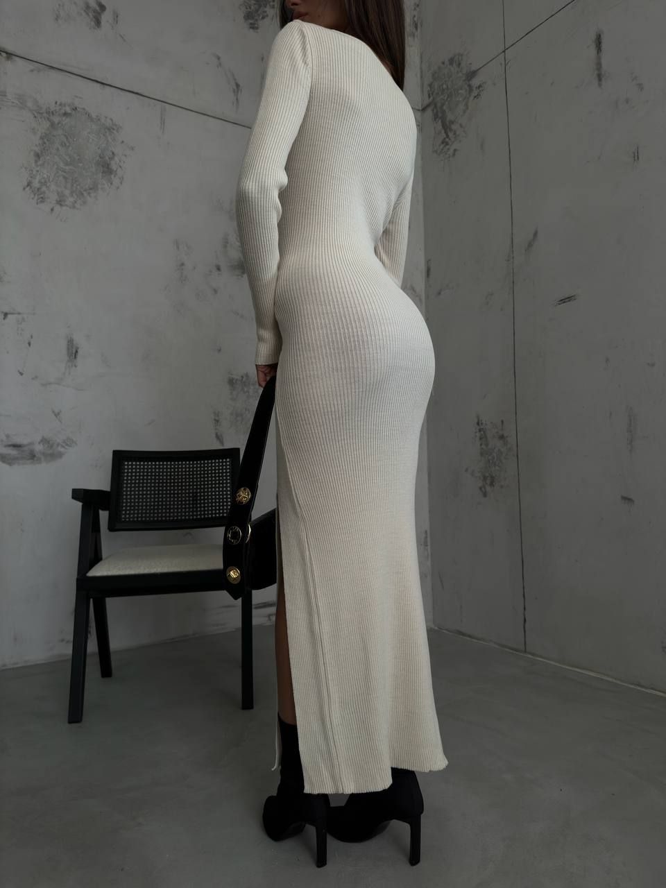 *PRE-ORDER* Maraya Knitted Maxi Dress In Cream sold by Vivichi product image thumbnail 3