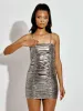 Ruby Ruched Metallic Cami Dress sold by Vivichi