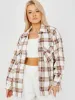 Colette Classic Thick Colour Block Shacket In Beige sold by Vivichi