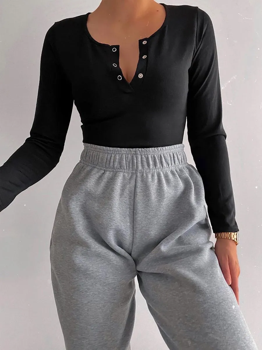 Barbara Oversized Fleece Joggers In Grey sold by Vivichi product image thumbnail 5