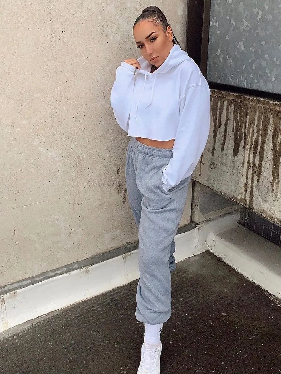 Barbara Oversized Fleece Joggers In Grey sold by Vivichi product image thumbnail 2