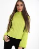 Karlie Turtle Neck Knitted Jumper In Lime sold by Vivichi